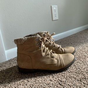 Madden Girl Tan Ankle Boots